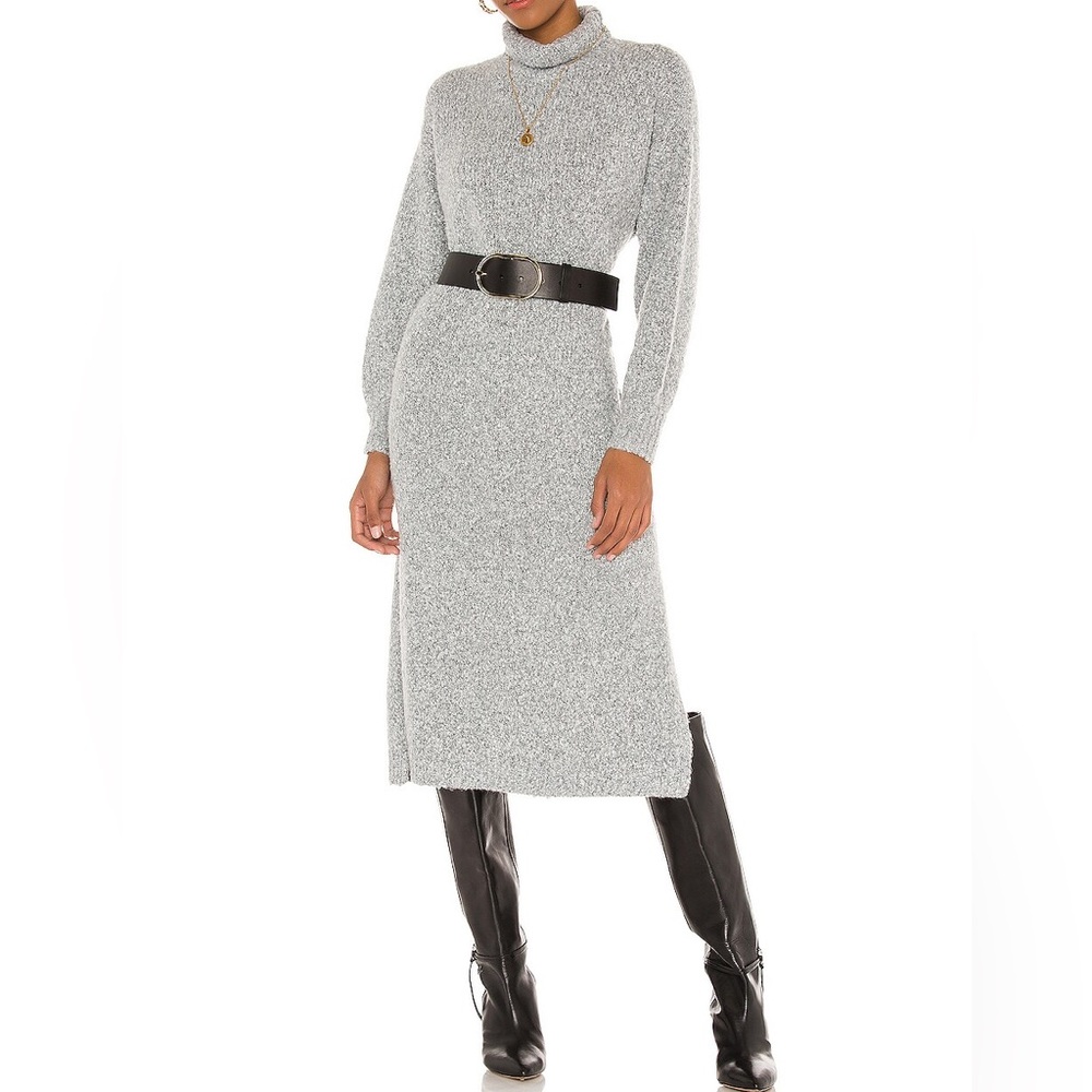 Lovers + Friends Gray Long Sleeve Dress